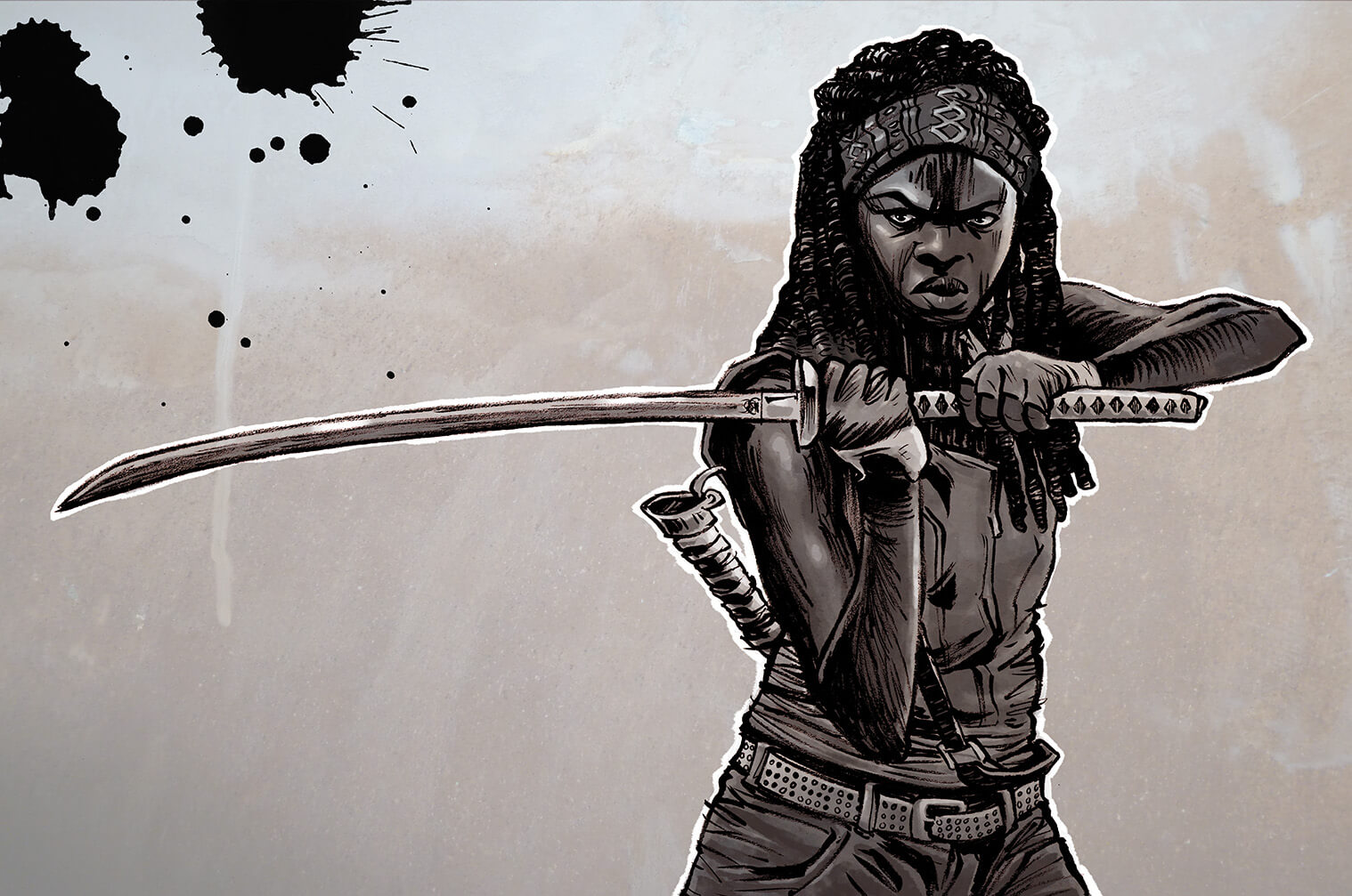 Michonne inks & tones WEB
