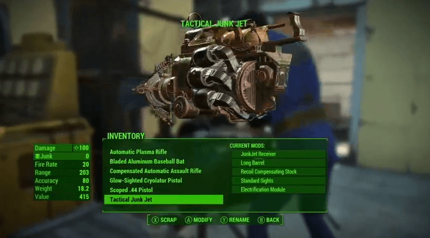 You can customize weapons and armor