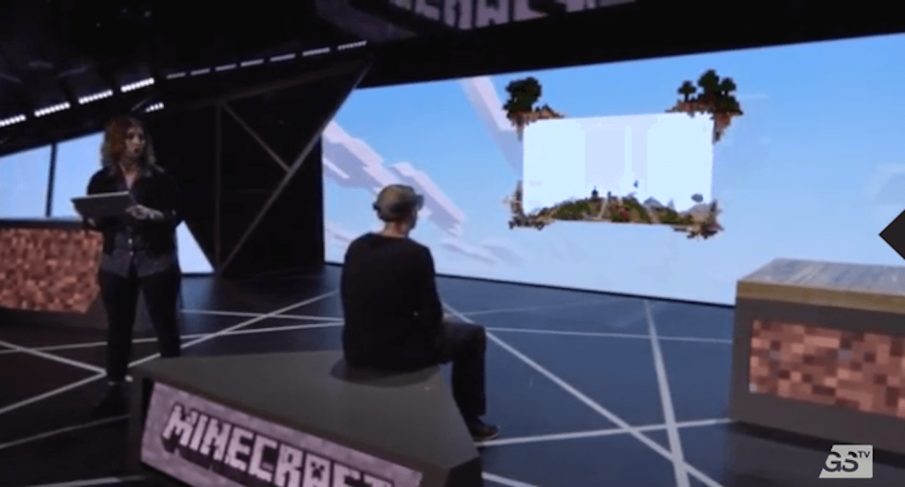E3 2015: Microsoft Holo Lens Minecraft Shown Off