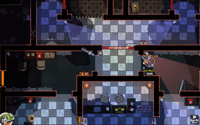 A guards on the other side of that door, walking continually toward me and I toward him.