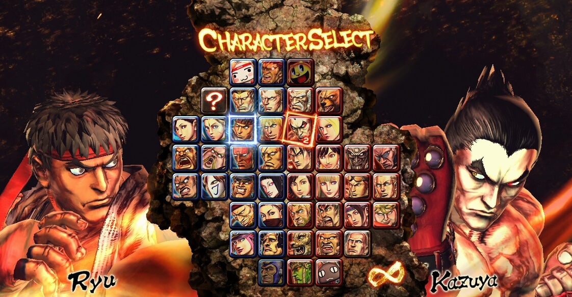 Character select screen for PS3