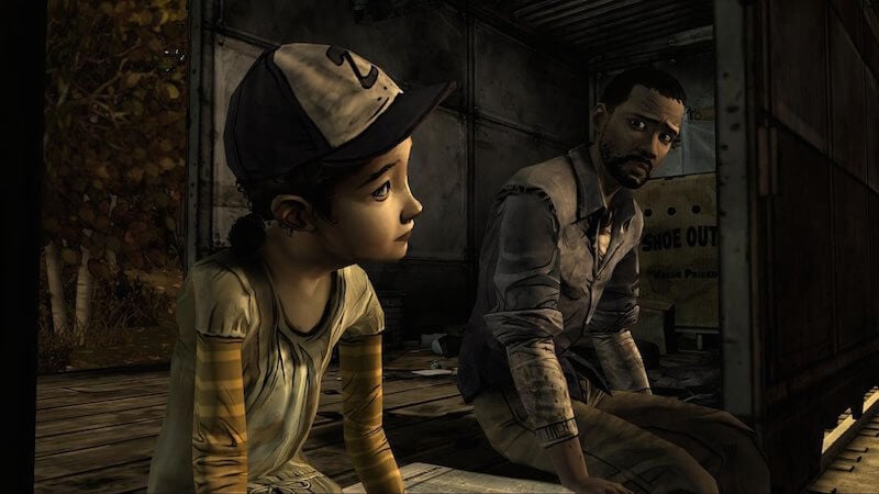 lee_and_clementine_talking_by_g_foxy-d6f8qa0