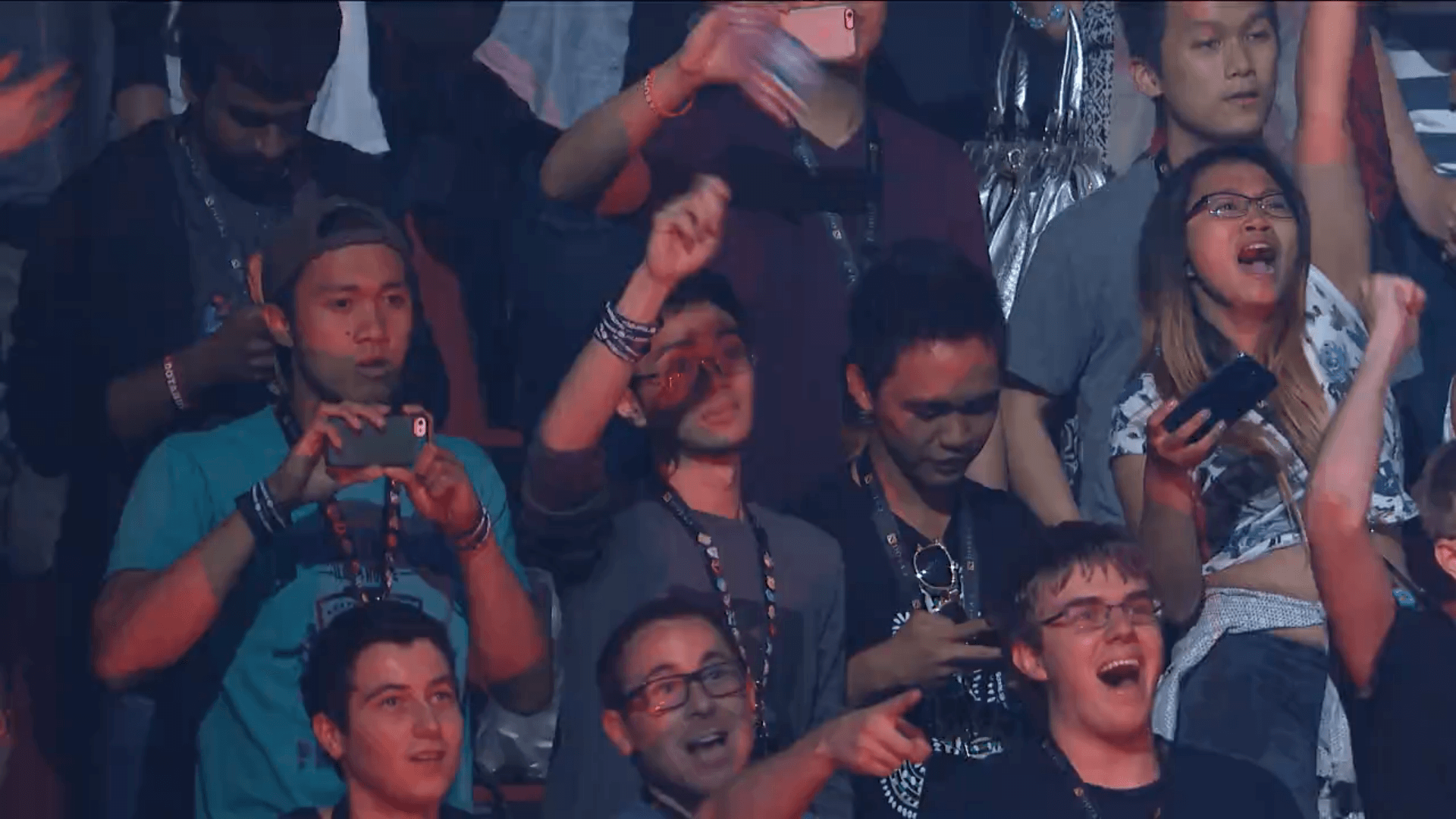 These fans were there to witness the tournament live and in person.