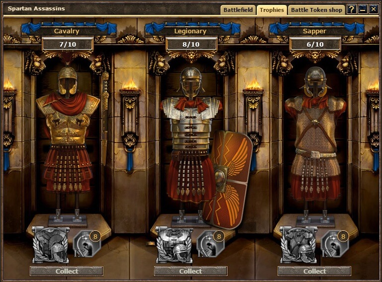 Grepolis; Spartan Assassins Trophies