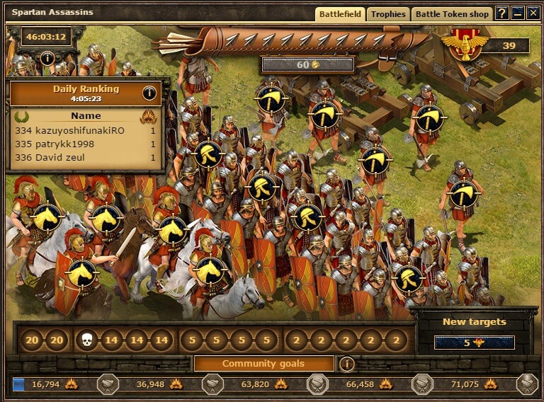 Grepolis; Spartan Assassins Battlefield