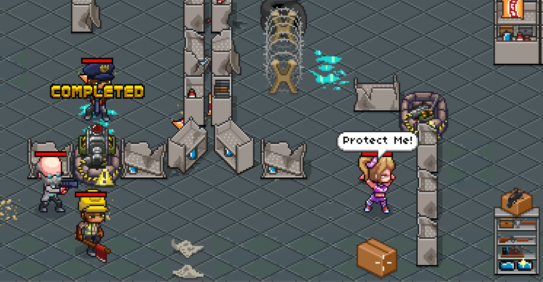 "Protect me!" "PROTECT YOURSELF!"