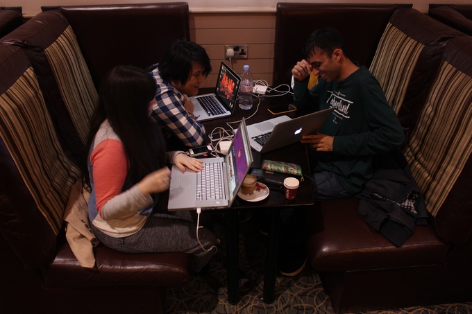 Meet the team! Shaun (Right), Lucy & Ammit (Left) 