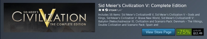 Civilization V Sale