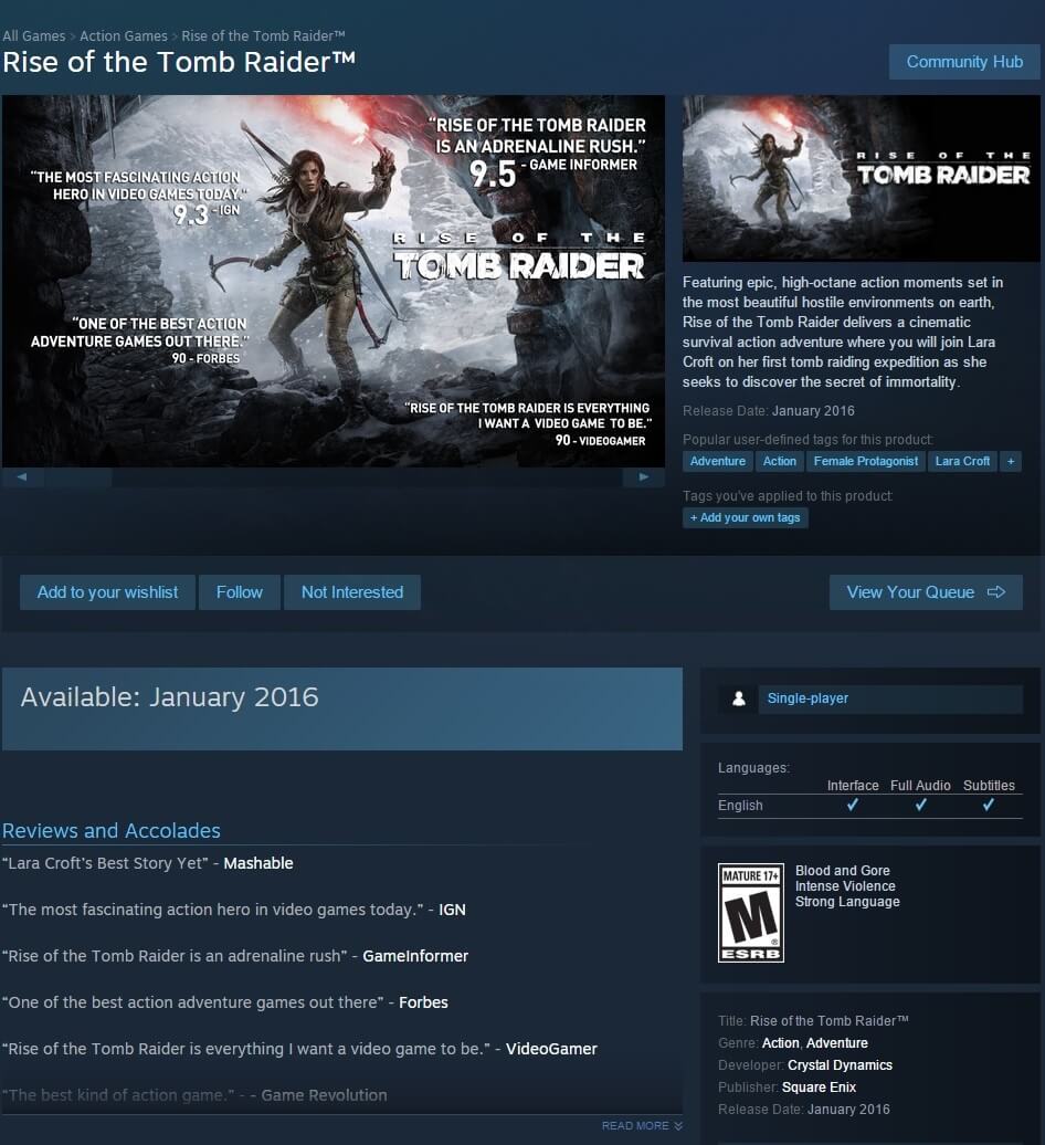 Rise of the Tomb Raider