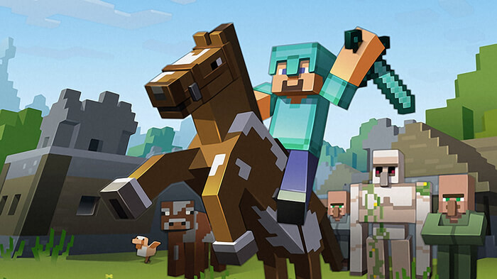 Minecraft promotional art