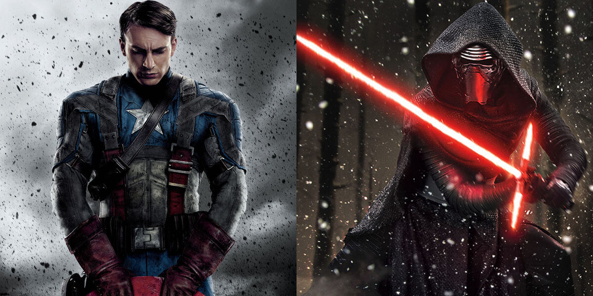 Kylo Ren and Captain Americ