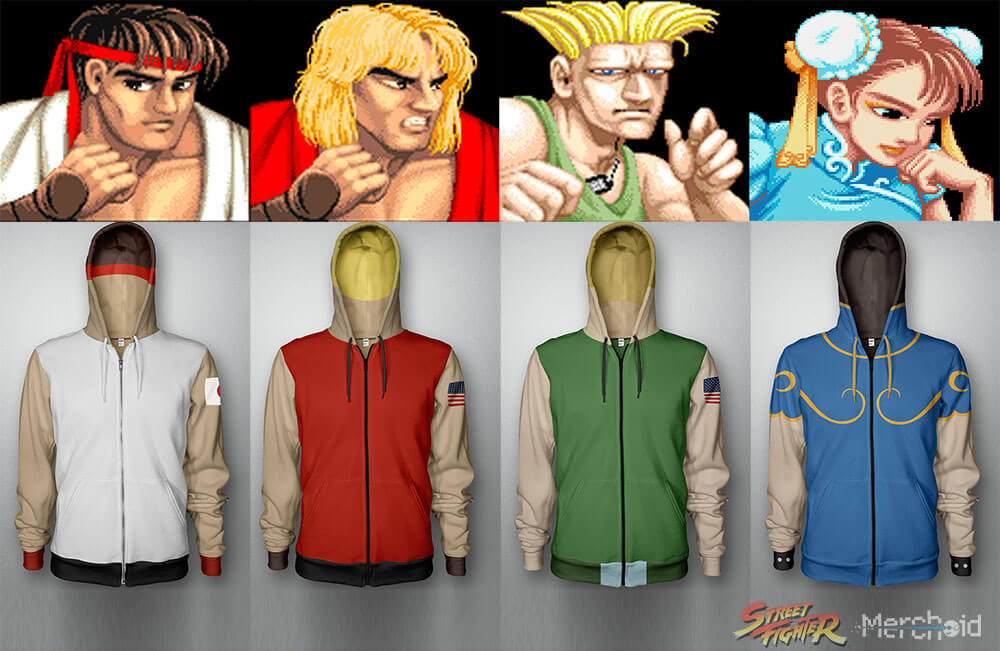 Street Fighter Hoodies 2