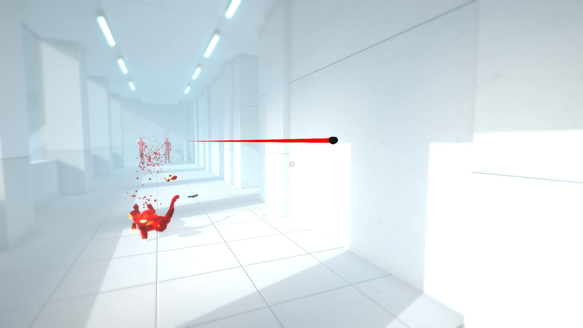 Wide corridors need to be navigated carefully.