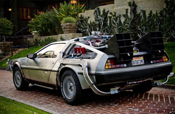 Modified Delorean from Back to the Future