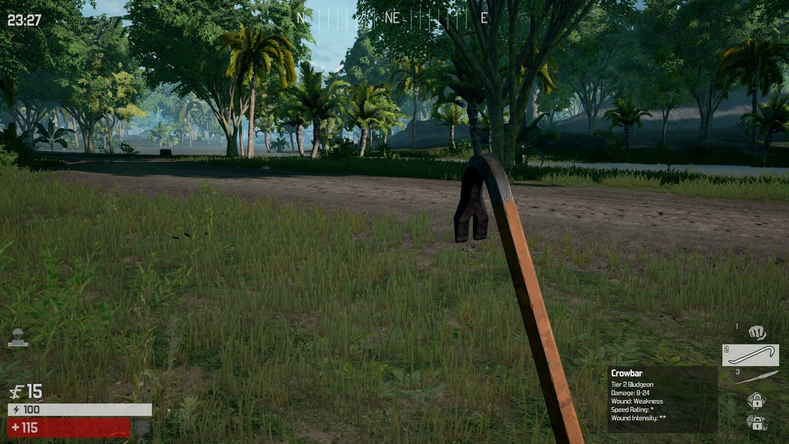 The almighty crowbar causes some serious wounds.