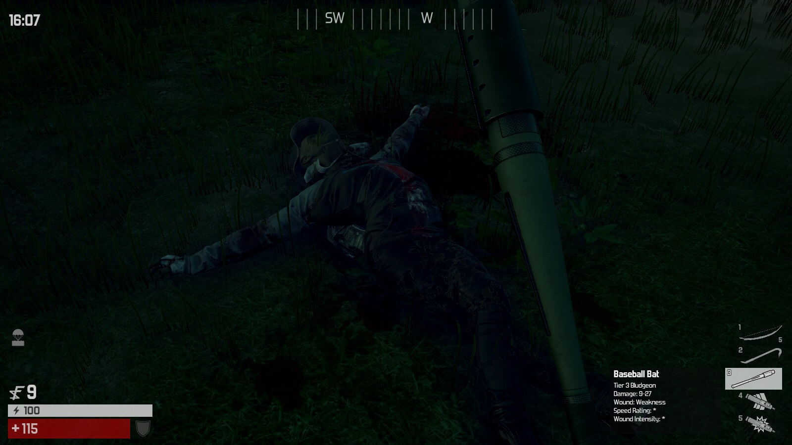 Nothing like looting a fresh kill. That you killed. With a baseball bat.