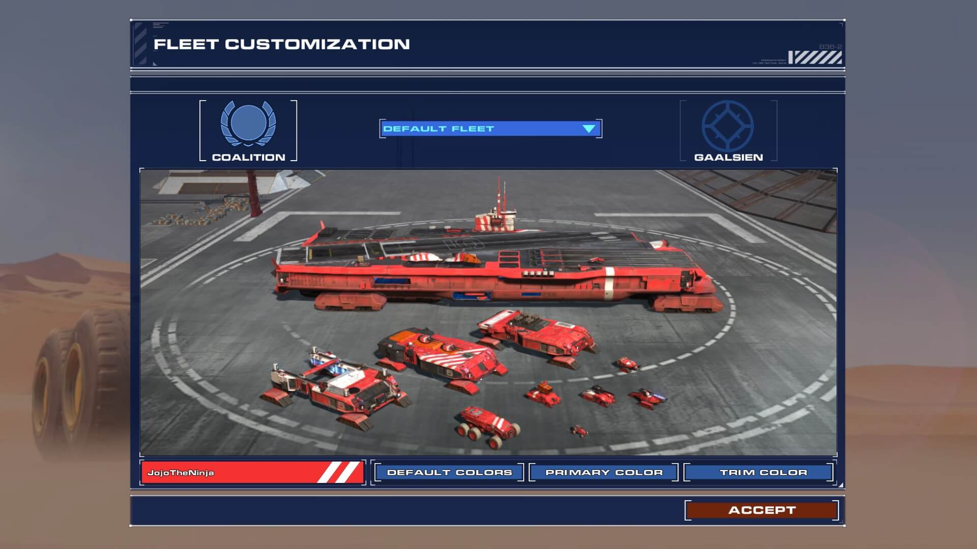 Ooooh, the Soban Fleet is red by default!