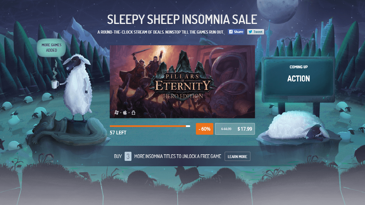 GOG Sleepy Sheep Insomnia Sale Has Awaken