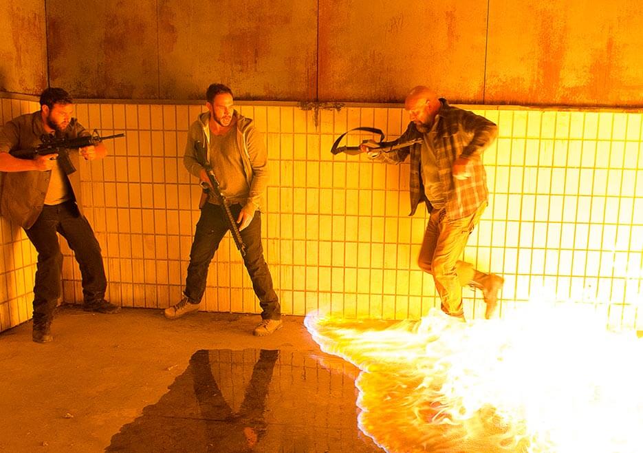 Saviors trapped in a burning room