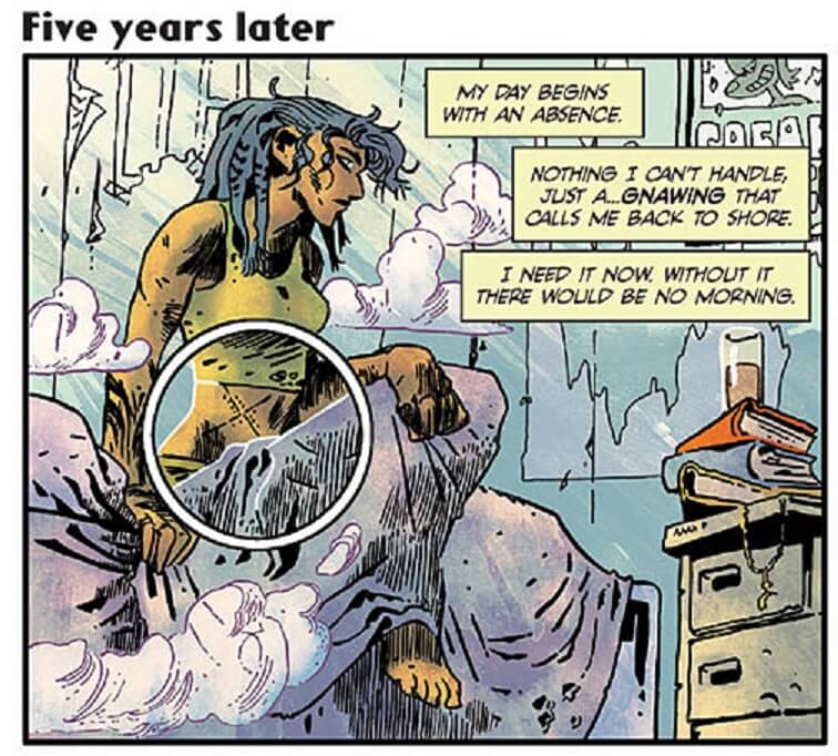 An example of the way the circular insert is used in Turncoat #1.