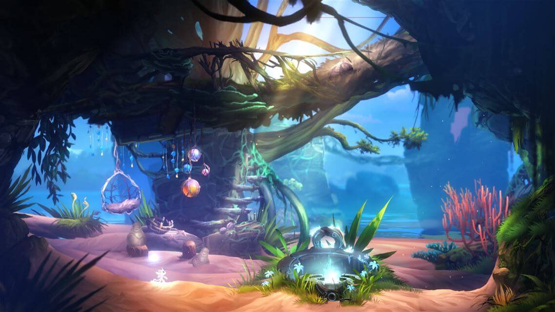 Ori and The Blind Forest now offers two new gorgeous areas: Black Root Burrows and the Lost Grove (pictured above).