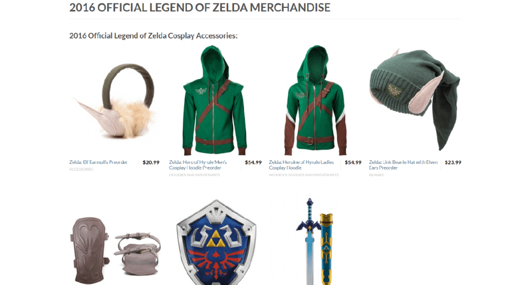 New ‘The Legend of Zelda’ Hoodies Revealed By Merchoid.com Zelda Hoodies