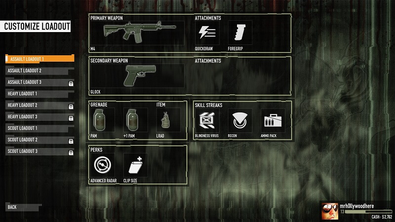 Moving Hazard classes loadout