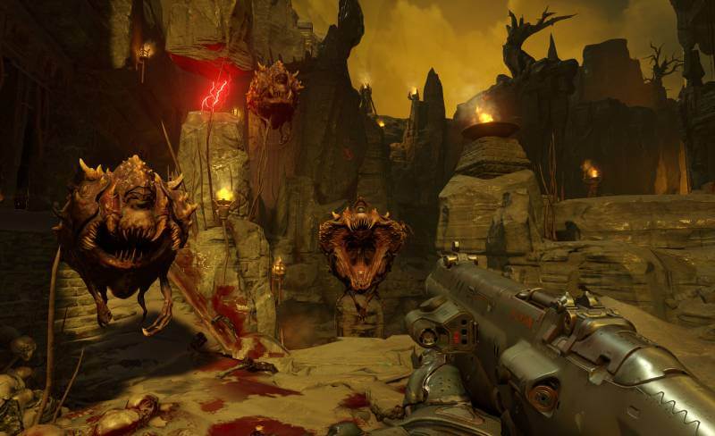 There are plenty of demons to shoot in Doom.