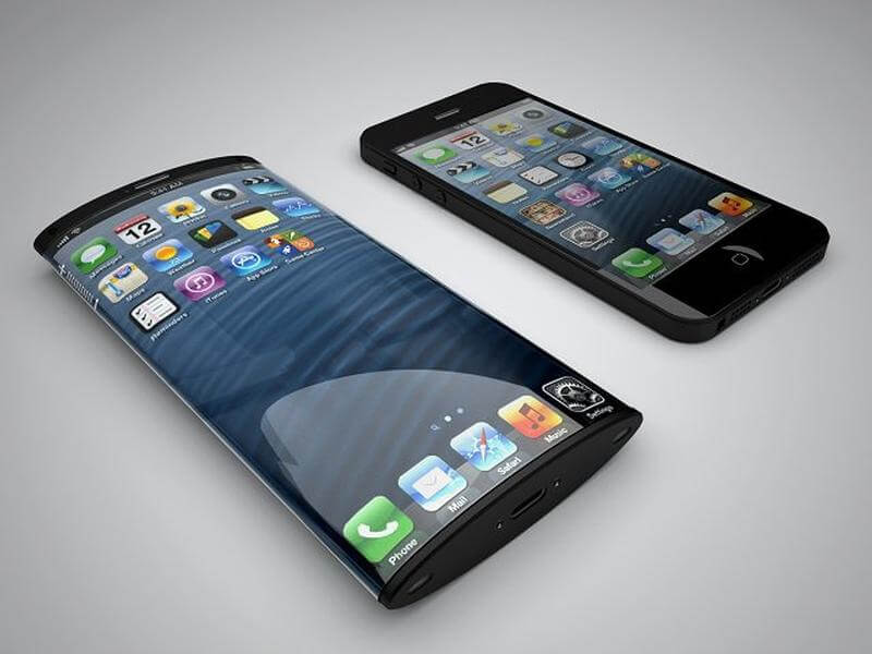 Curved iPhone concept art from Nickolay Lamm and Matteo Gianni from MyVoucherCodes.