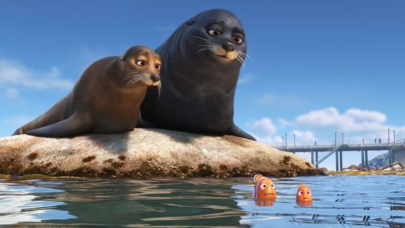 Idris Elba voices a seal in Finding Dory in one of the most funny scenes in the movie.