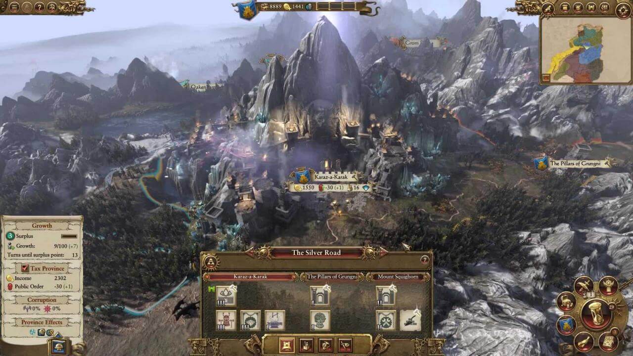 Build your cities and Citadels to prevent the hordes from trampling over your lands.