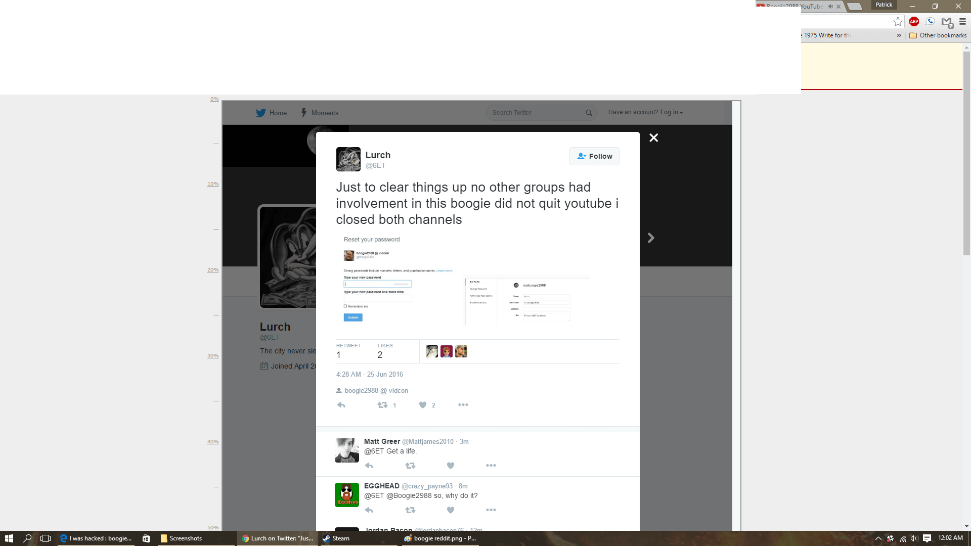 Youtube Personality Boogie2988 Was Hacked