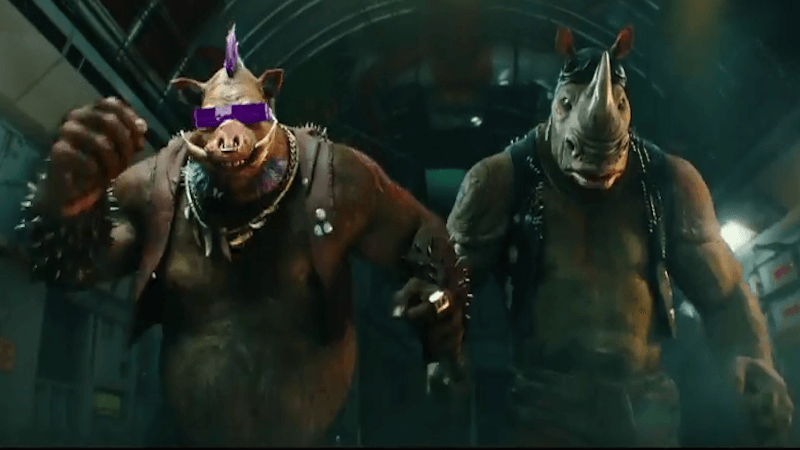 Bebop and Rocksteady are sure to be your favorite part of TMNT 2.