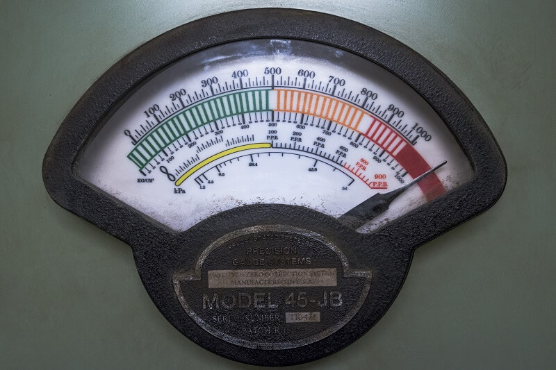 Pressure gauge for methane reactor at critical levels in Preacher