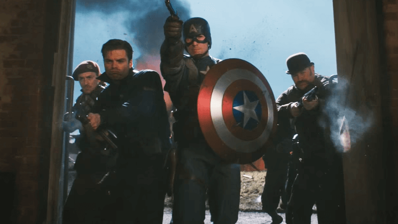 Chris Evans owns the role of Captain America