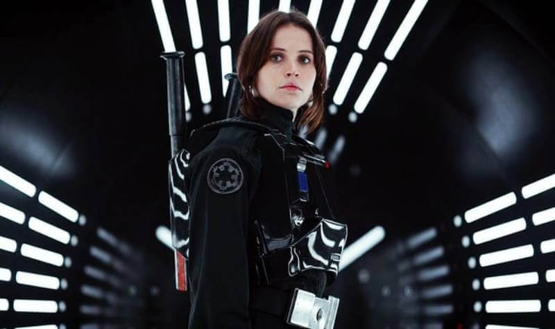 Felicity Jones as Jyn Erso in Rogue One.