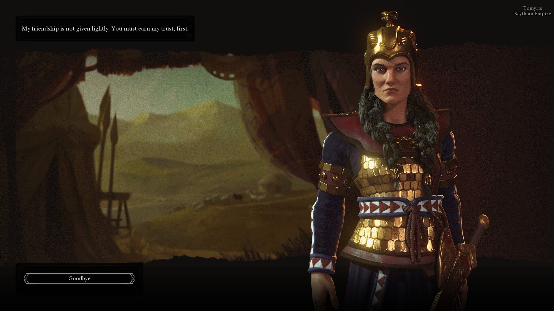 I'll earn your friendship, even if I have to kill you for it.