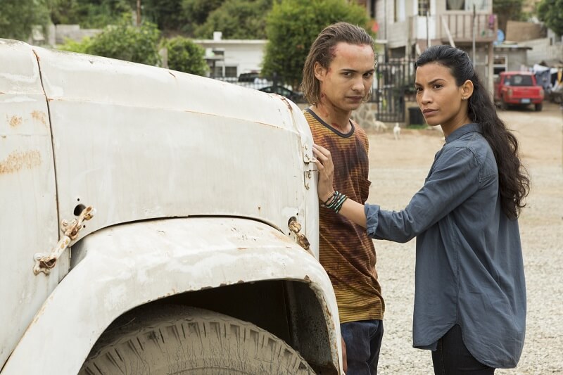 Fear the Walking Dead Luciana and Nick having a private conversation