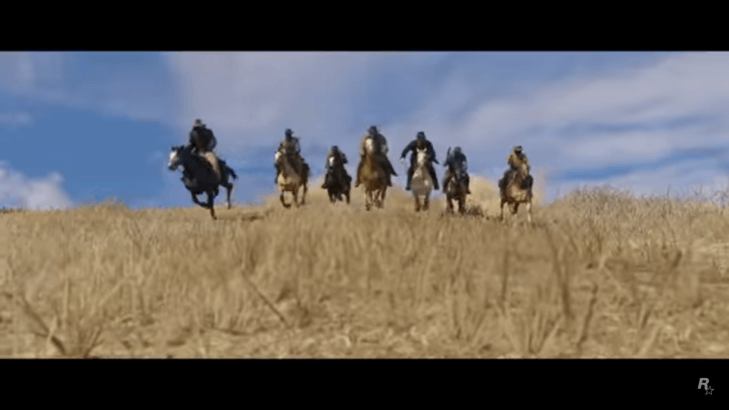 The seven mystery men from the Read Dead Redemption 2 teaser poster