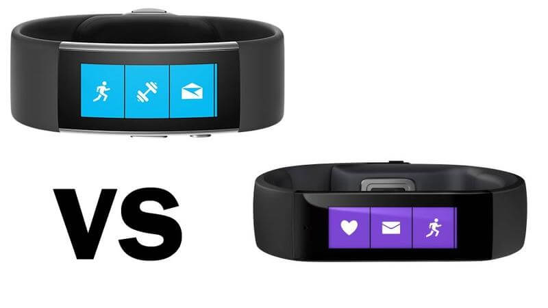 Each iteration of the Microsoft Band