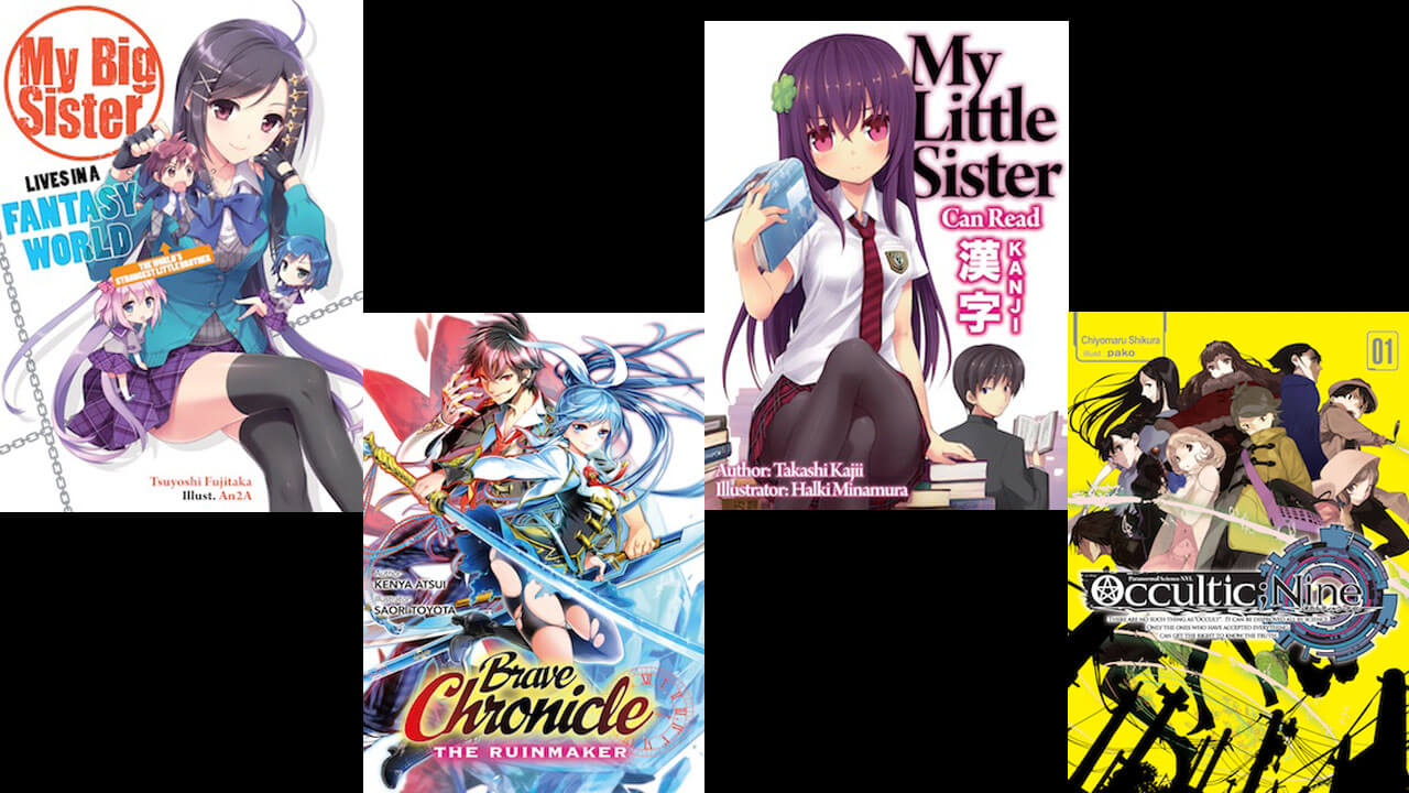 Cover art for the novels.