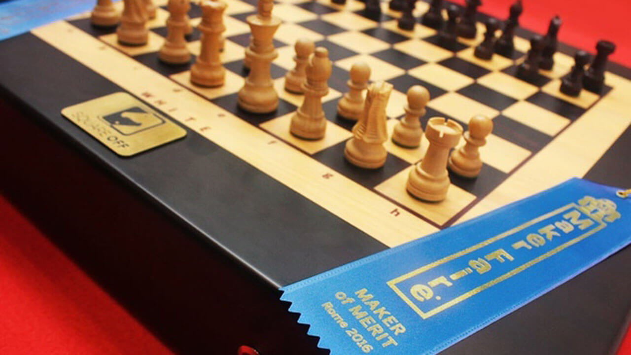 The Square Off snagged a Maker of Merit award at the 2016 Maker Faire in Rome.