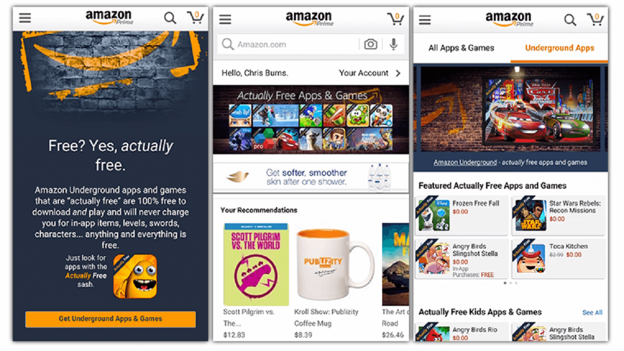 Underground, Amazon Prime Users’ Free Appstore, Shutting Down amazon-underground-appstore
