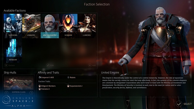 Endless Space 2 Factions