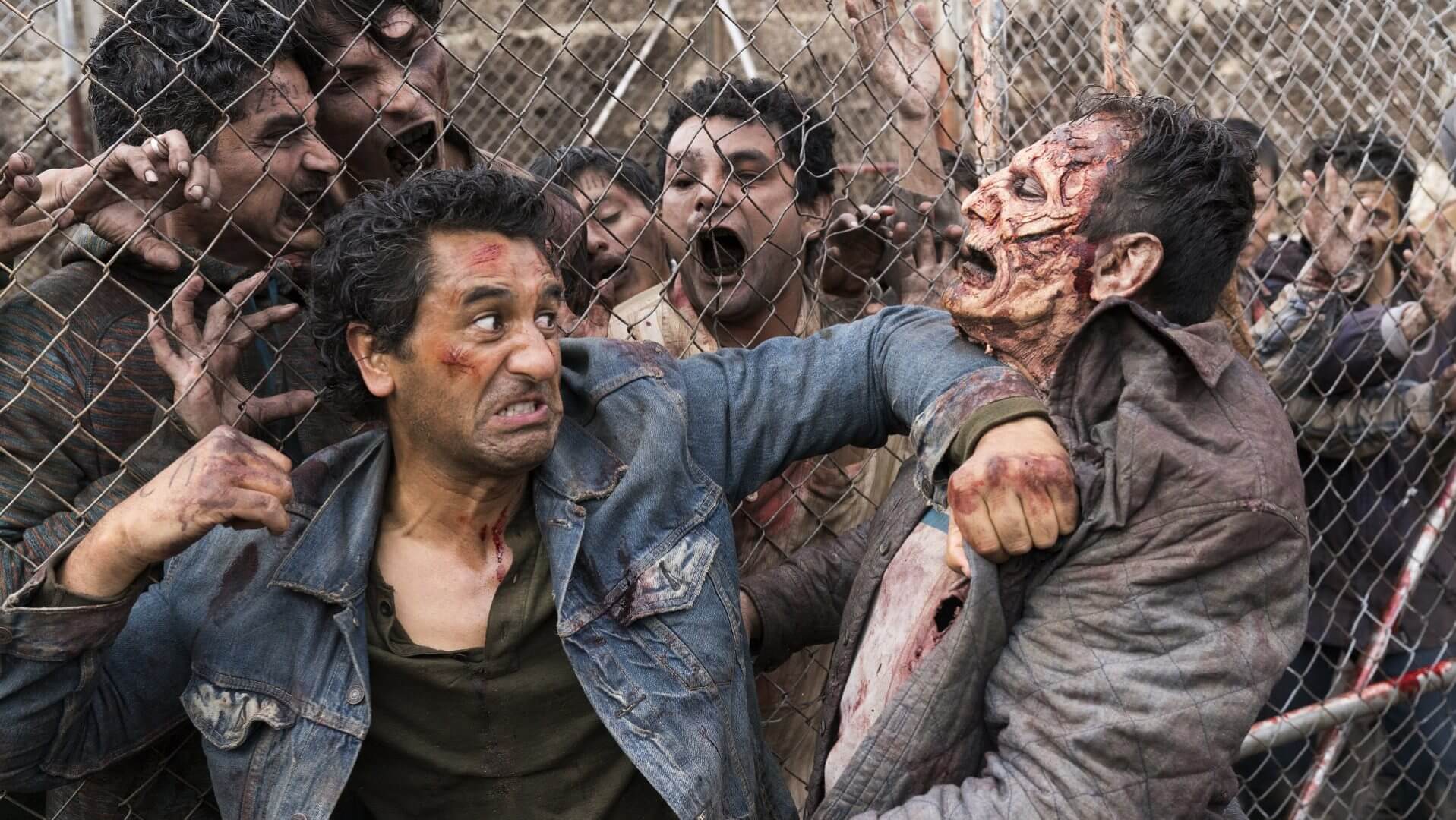 Fear the Walking Dead Season 3 Premiere Preview Fear the Walking Dead Travis Fighting Walkers and outnumbered