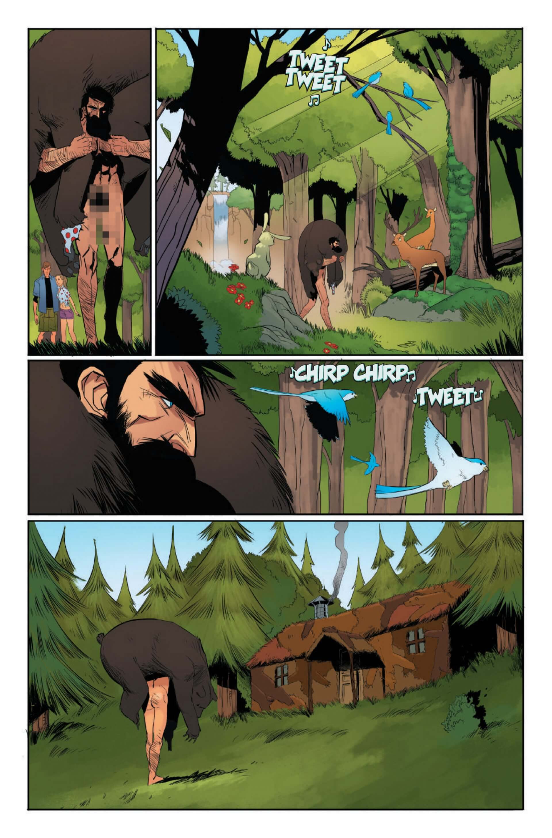 Shirtless Bear-Fighter