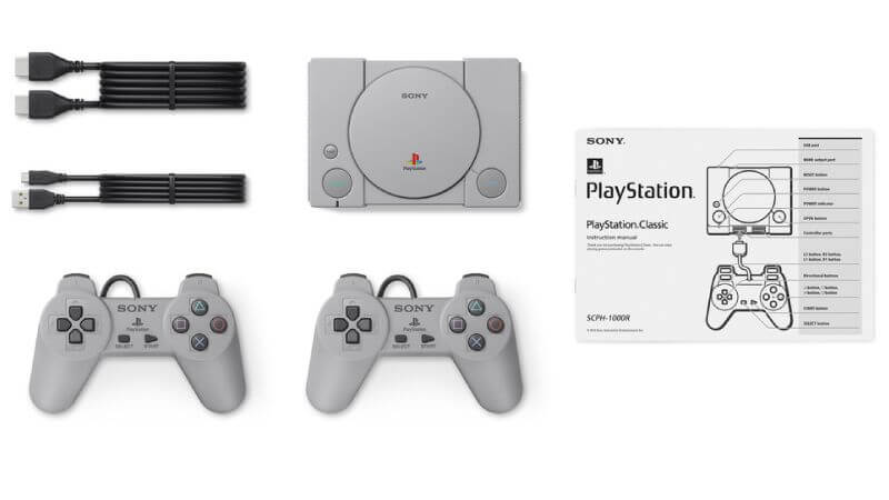PlayStation Classic image showing contents.