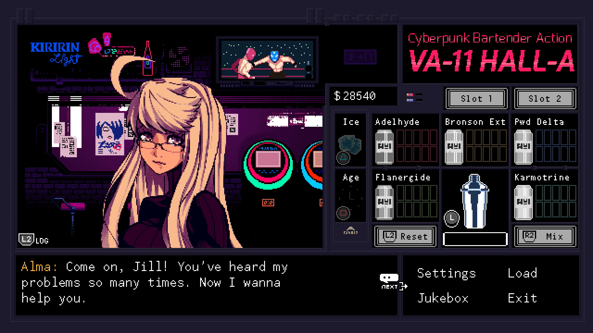 VA-11 HALL-A Now on Switch and PS4 VA-11 HALL-A FI