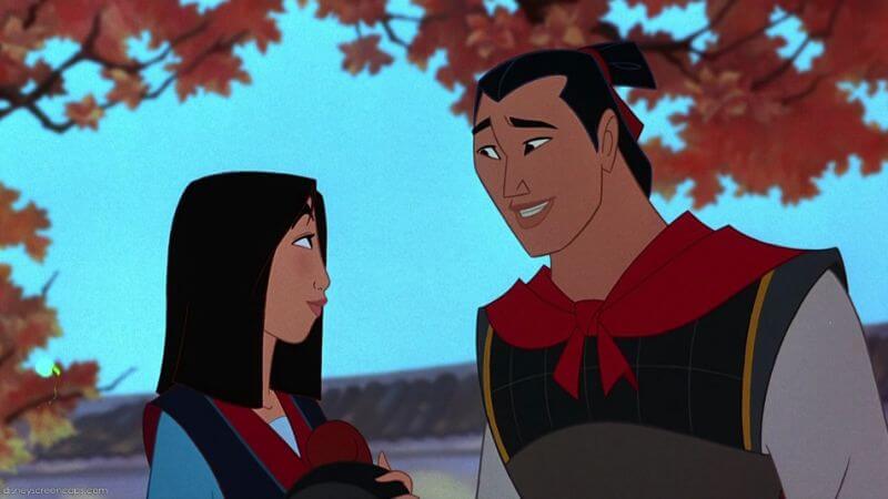 Mulan from the orignal taking to her love interest