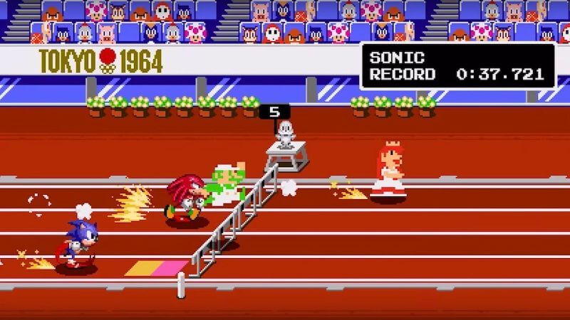 Mario and Sonic at the Olympics 2D mode